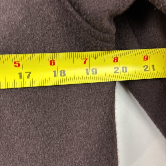 Classic Vintage Luba Brown Virgin Wool Full Length Winter Coat - Picture 11 of 13